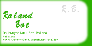 roland bot business card